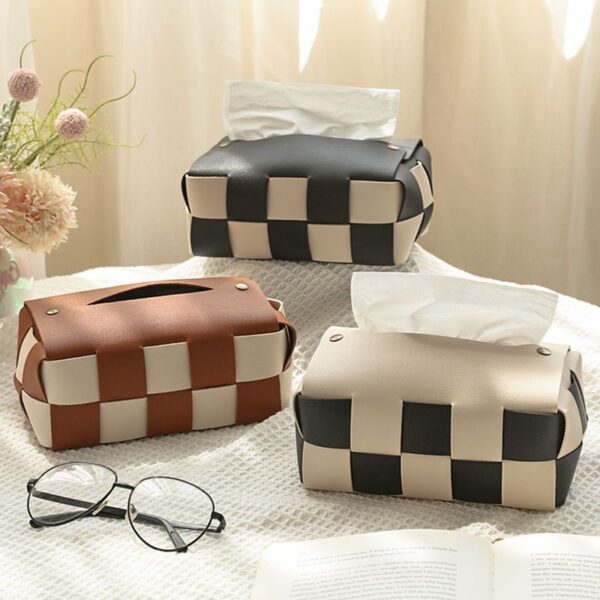 Checkerboard tissue box - 图片 4