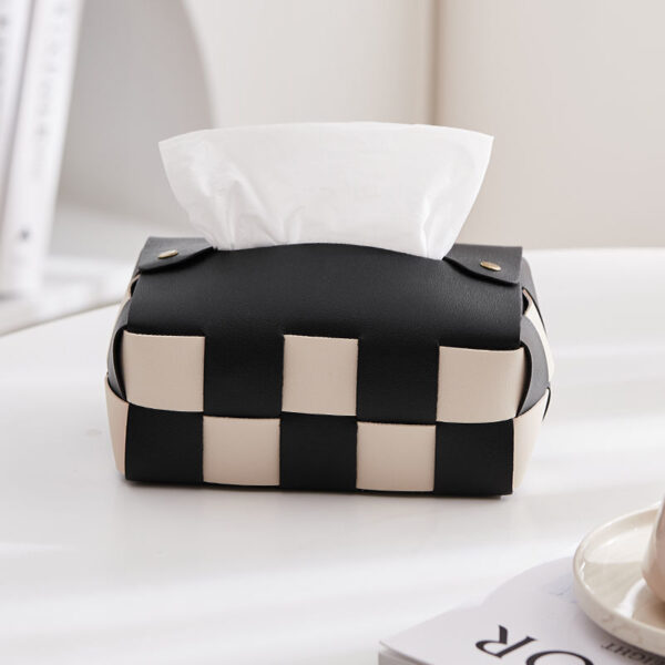 Checkerboard tissue box