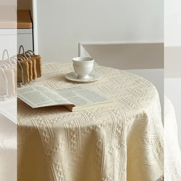 Cotton and linen tablecloth - 图片 2