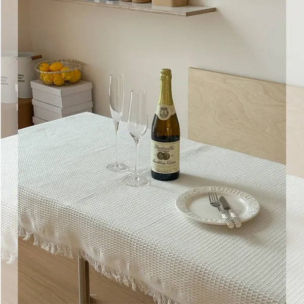 Cotton and linen tablecloth - 图片 3